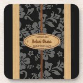 Mokuleia Surfboard  Tiki Bar Onderzetters (Voorkant)