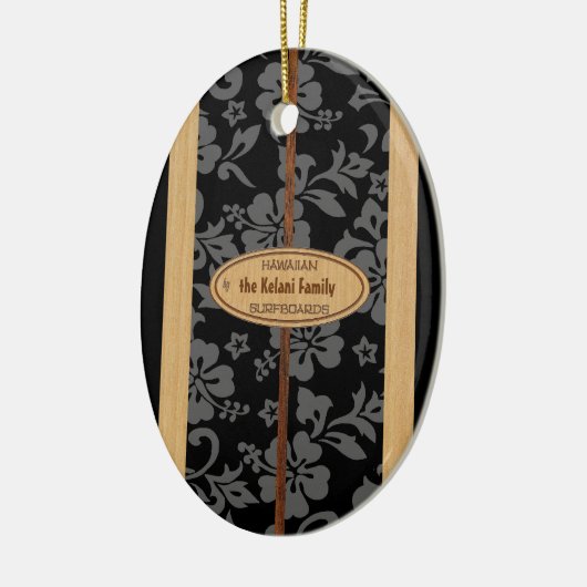 Mokuleia  Vintage Surfboard Ornament (Links)