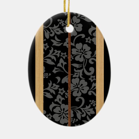 Mokuleia  Vintage Surfboard Ornament (Achterkant)