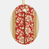 Mokuleia  Vintage Surfboard Ornament (Achterkant)