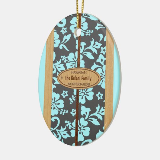 Mokuleia Vintage Surfboard Ornament (Links)