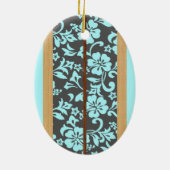 Mokuleia  Vintage Surfboard Ornament (Achterkant)
