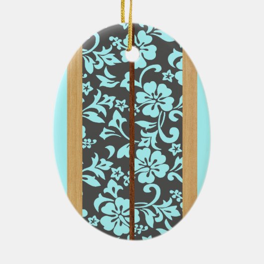 Mokuleia  Vintage Surfboard Ornament (Achterkant)