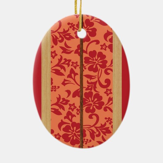 Mokuleia  Vintage Surfboard Ornament (Achterkant)