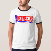 Mokumskins blauw rood t-shirt (Voorkant)