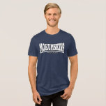 Mokumskins blauw wit Tri-Blend shirt<br><div class="desc">Voor alle mokumskins</div>