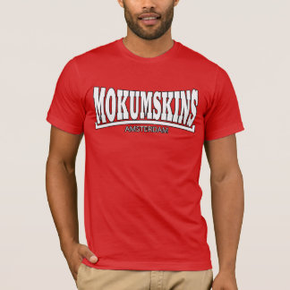 Mokumskins red white t-shirt