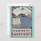 Mokuroku door Ando, Hiroshige Briefkaart (Voorkant / Achterkant)