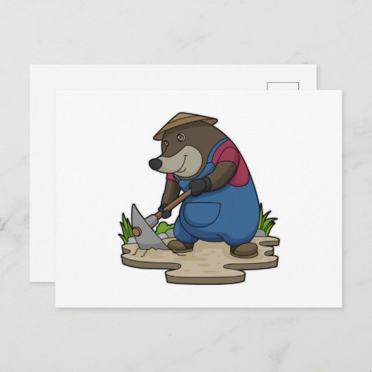 Mol als boer briefkaart (Voorkant / Achterkant)