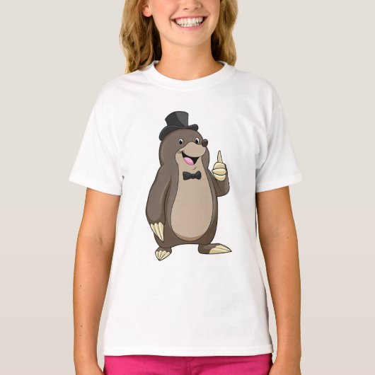 Mol als bruidegom met das t-shirt (Voorkant)