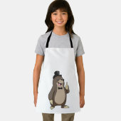 Mol als bruidegom met stropdas schort (Insitu)