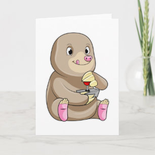 Mol als gamer met joystick kaart