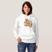 Mol als student met rugzak hoodie (Voorkant volledig)