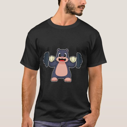 Mol Bodybuilder Dumbbell Bodybuilding T-shirt (Voorkant)
