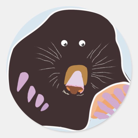 Mol Classic ronde Sticker, glanzend Sticker (Voorkant)