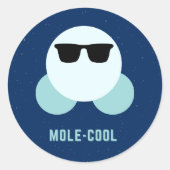 mol-cool ronde sticker (Voorkant)