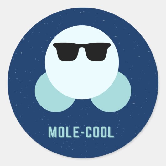 mol-cool ronde sticker (Voorkant)