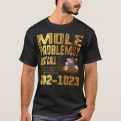 Mol Day Mol problemen gewoon bellen Avogadro's T-shirt (Voorkant)