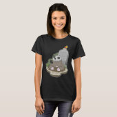 Mol Halloween Tombstone Kaars T-shirt (Voorkant volledig)