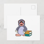 Mol met Bril & Boeken Briefkaart (Voorkant / Achterkant)