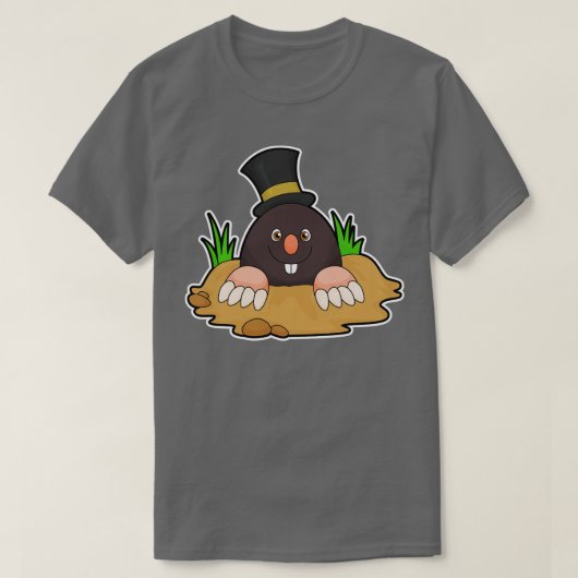 Mol met Molehill Pet T-shirt (Design voorkant)