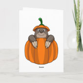 Mol met Pompoen Kaart (Achterkant)