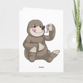 Mol met Regenworm Kaart (Achterkant)