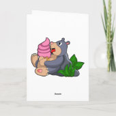 Mol met wafelijs kaart (Achterkant)