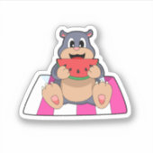 Mol met watermeloen.PNG Sticker (Voorkant)