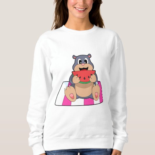 Mol met watermeloen.PNG Trui (Voorkant)