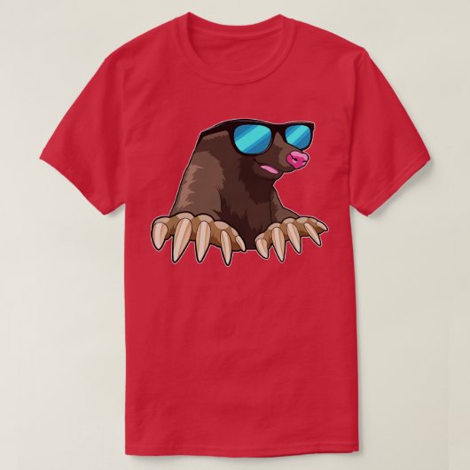 Mol met zonnebril 2 t-shirt (Design voorkant)