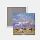 Mol van Deauville door Boudin Eugène Magneet (Voorkant / Achterkant)