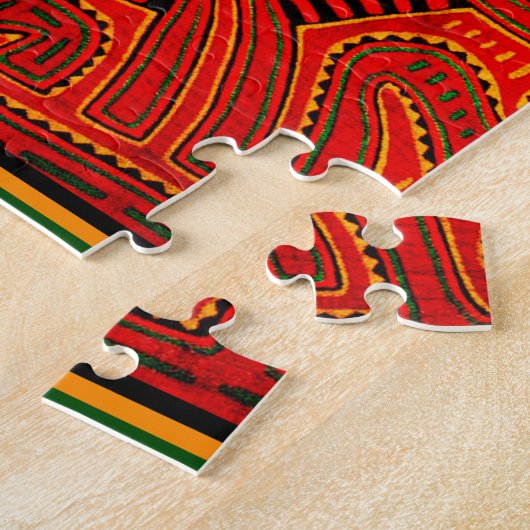 Mola Design door San Blas Indians Legpuzzel (Zijkant)