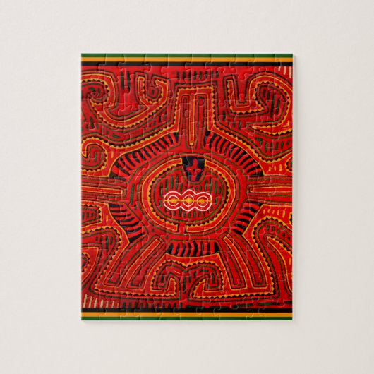 Mola Design door San Blas Indians Legpuzzel (Verticaal)