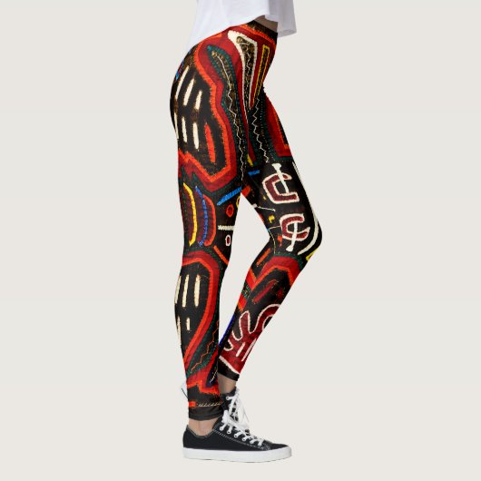 Mola-leggings zijn boho, arty en kleurrijk leggings (Rechts)