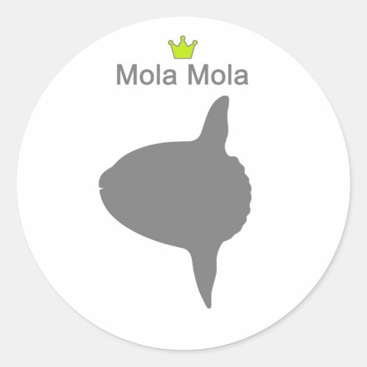 Mola Mola g5 Ronde Sticker (Voorkant)