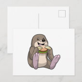 Mola-restaurantburger Briefkaart (Voorkant / Achterkant)