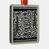 Mola Serpent Spirits Metalen Ornament (Rechts)