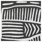 Mola-vogel - Zwart Wit 21x21 Stof (Swatch)