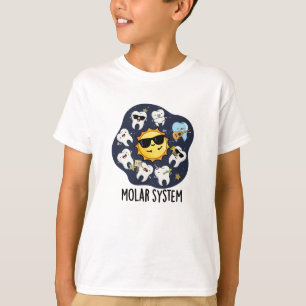 Molair systeem Grappige Dental Astronomy woordspel T-shirt