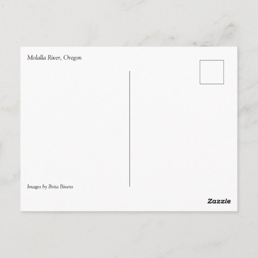 Molalla, Briefkaart (Achterkant)