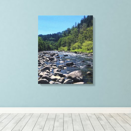 Molalla, OR Canvas Afdruk (Insitu (Houten vloer))