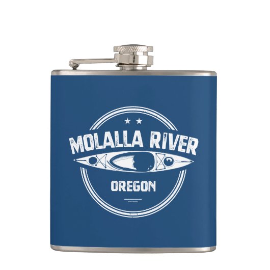 Molalla, Oregon Kayaking Heupfles (Voorkant)