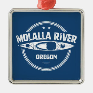 Molalla, Oregon Kayaking Metalen Ornament