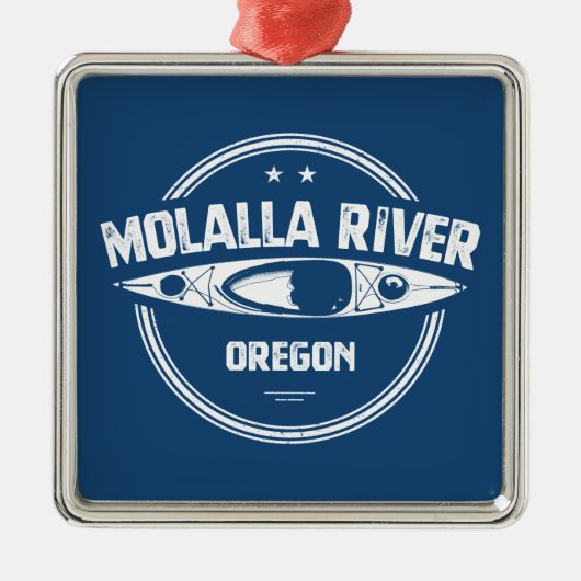 Molalla, Oregon Kayaking Metalen Ornament (Voorkant)