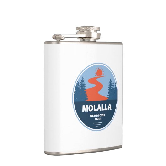 Molalla Wild en Schilderachtig rivier Heupfles (Rechts)