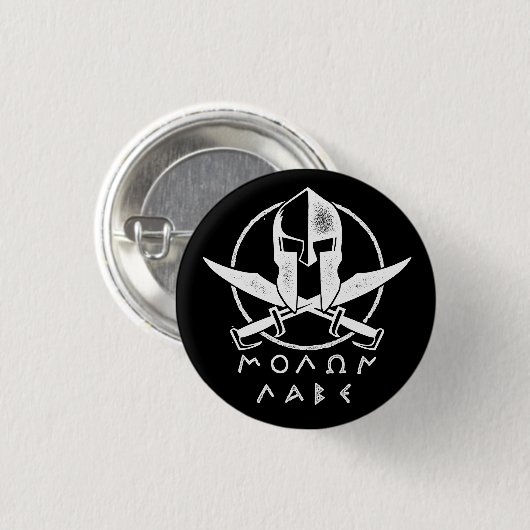 Molan Labe kom mee Ronde Button 3,2 Cm (Voorkant /achterkant)