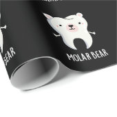 Molar Beer Funny Tooth Pun Dark BG Cadeaupapier (Rol Hoek)