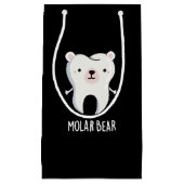 Molar Beer Funny Tooth Pun Dark BG Klein Cadeauzakje (Voorkant)