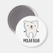 Molar Beer Funny Tooth Pun Magneet (Voorkant / Achterkant)